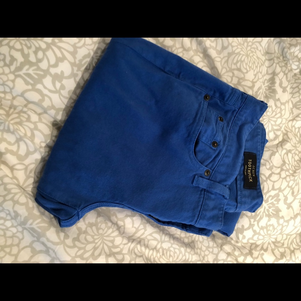 J.Crew cobalt toothpick jeans size 29 ankle - Picture 2 of 5